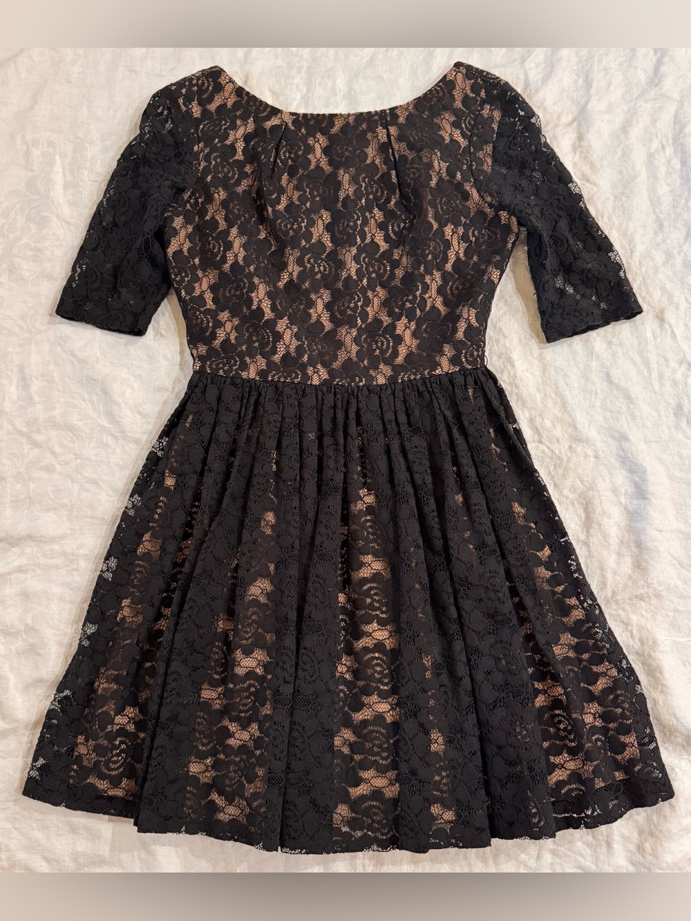 Mainline Rachel Zoe Suzette Black Lace Open Back Dress 4